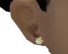 [Lu]Gold Opal earrings
