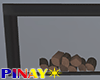 Fireplace Cover + Logs