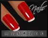 mzS|Cherry red gel nails