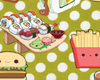 Chibi Food Backdrop