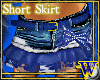 Sexy Blue Short Skirt