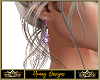 Crystal Earring Purple