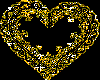 Gold Glittery Heart