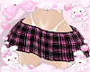pink plaid skirt!♡