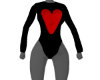 Heart Bodysuit (black)