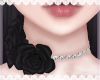 𝓶. black rose choker
