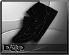 D- Dark Leather Sneakers