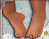 Cute Red Nail Rings Feet