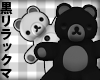 Black Rilakkuma Teddy