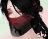Shi | Face Veil Red/Bk