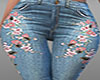 Flowered Jeans Flared RL