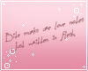 Bite marks, Love notes