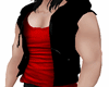 |D| Blk Red Hoodie musc