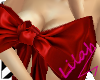 :L Sexy Red Bow Top