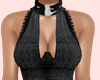 E* Black Denim Corset