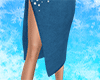 Blue velvet dress