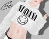 Nirvana Crop Sweater | M