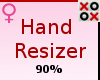 90% Hand Resizer - F