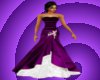 {QA} Purple Wedding dres