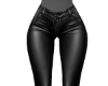 Leather Flare Jeans