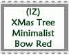 Minimalist Tree Bow Red