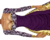 Royal purple gown