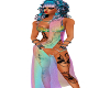 Curly Pink N Blue