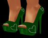 GREEN spike heels ROH