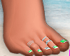 Feet v2 + Green Nails