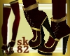 {sk82}Red & Gold Shoes