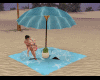 Beach Umbrella W Poses
