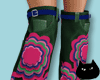 0123 Retro Flower Boots