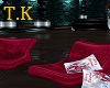 T.K Red Pillow chairs