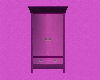 Tall purple armoire