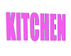 Pink Kitchen Sign