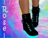 Teal Blk Boots [BR]