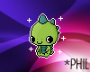 Pixels Green Dinosaur*pH