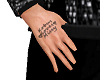 LC Custom K M hand tat