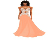 peach bridesmaid dress