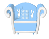 Blue Playboy Bunny Chair