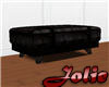 JF BlackLeatherFootstool