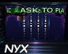 3D ASK TO PLAY AnmtdSIGN