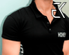Black polo shirt!