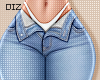 !!D Jeans L Blue White