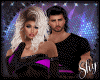 ! Couples Purple Blk  M