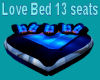 Blue love Bed
