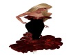 mkl blk r v gown