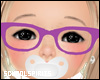 ❥ Purple Nerd Glasses