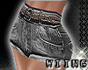 [W] Denim Shorts - Black