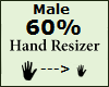 male scaler 60% hand